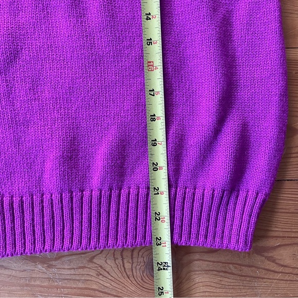 Capello VINTAGE 100% Wool Magenta Fairisle Knit Nordic Sweater - Picture 15 of 16